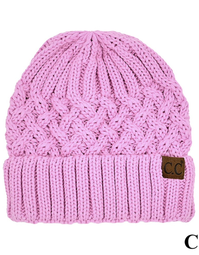 C.C BEANIES BEANIE HAT-PINK