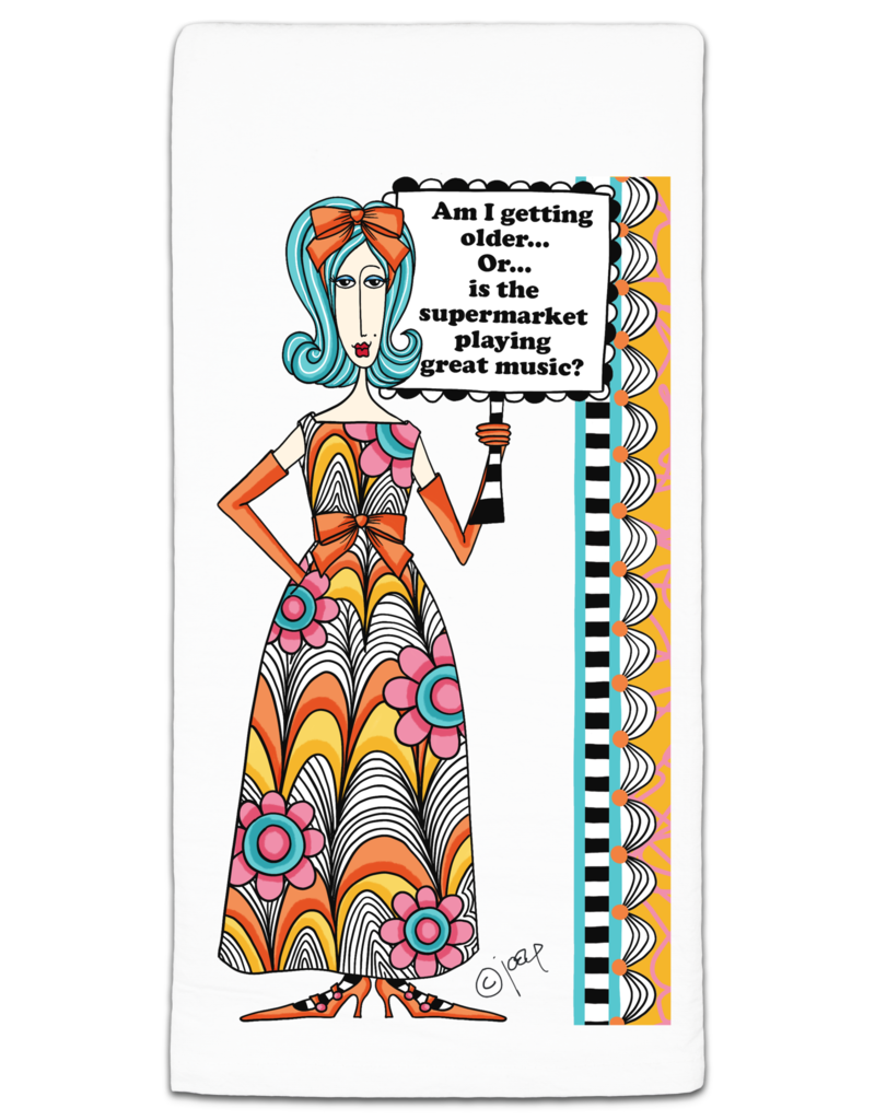 CJ BELLA CO AM I GETTING OLDER TOWEL