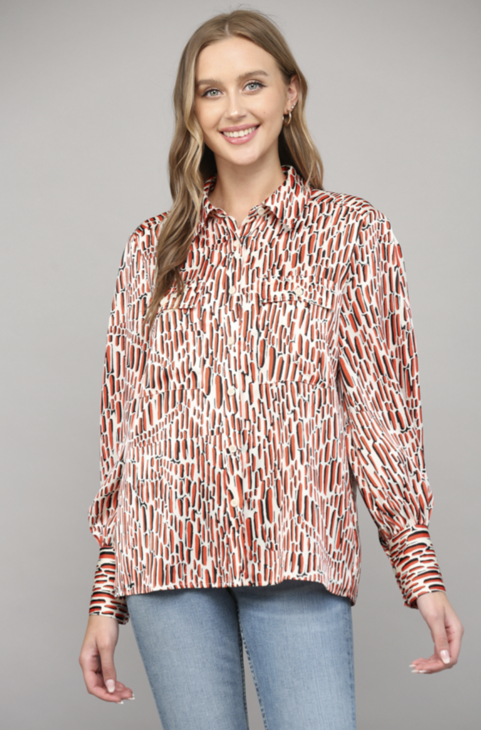 Fate: Soul Searching Pink Mixed Print Blouse – Shop the Mint