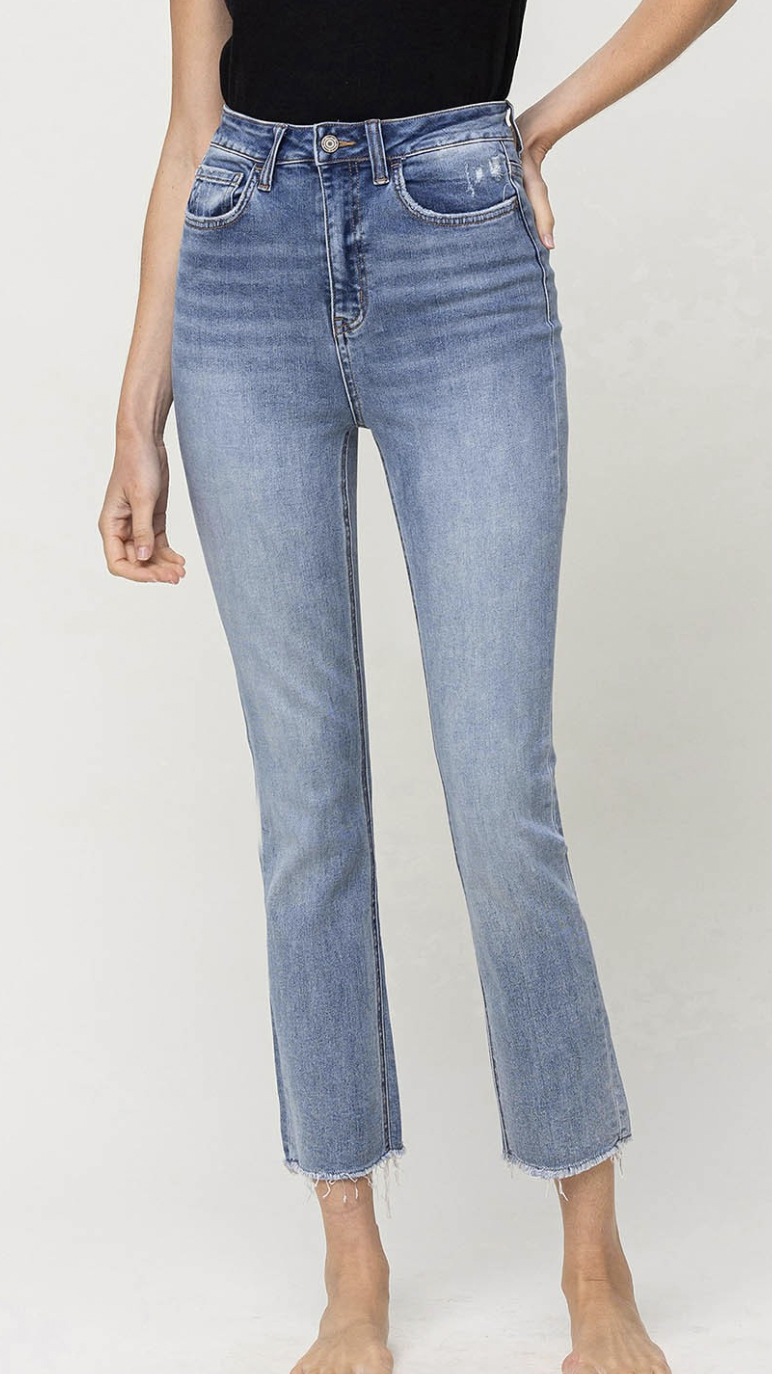 VERVET SWISH SUPER HIGH RISE SLIM CROP STRAIGHT JEAN VERVET SWISH SUPER HIGH RISE SLIM CROP STRAIGHT JEAN