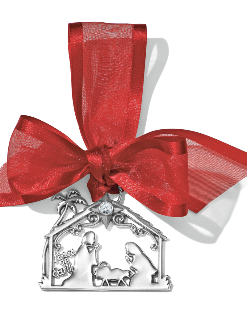 BRIGHTON CHRISTMAS MANGER ORNAMENT