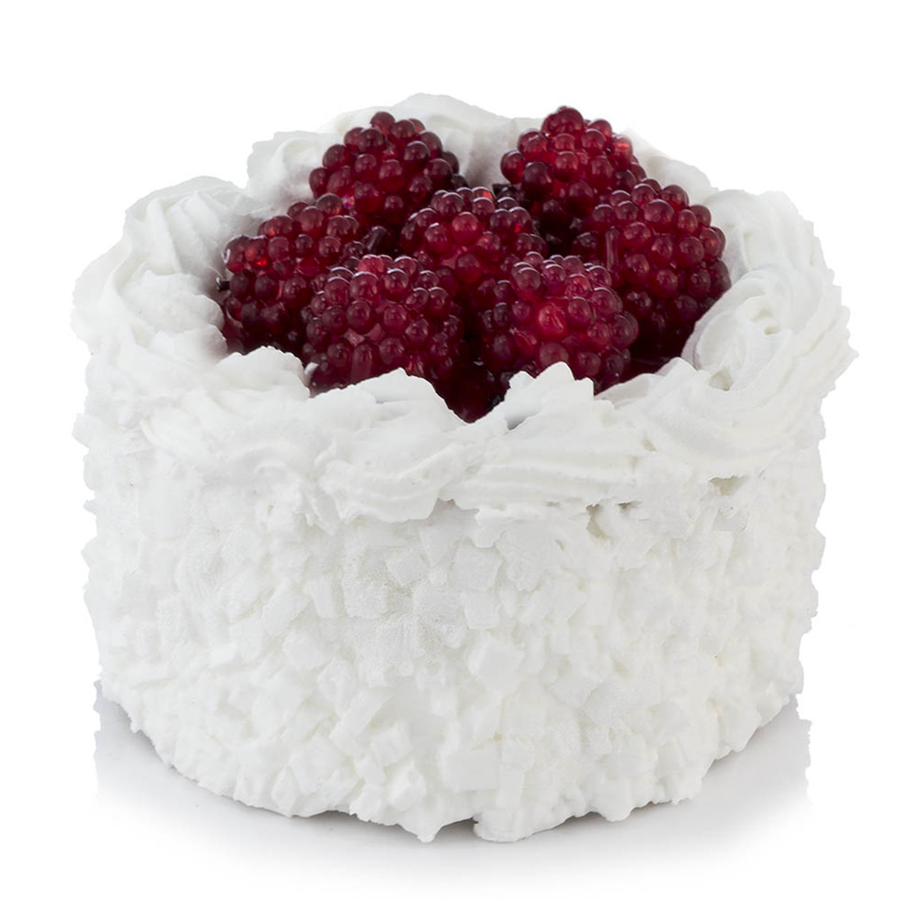 DISPLAY FAKE FOODS DISPLAY FOOD-SMALL GOURMET CAKE W/RASPBERRIES DISPLAY FAKE FOODS DISPLAY FOOD-SMALL GOURMET CAKE W/RASPBERRIES