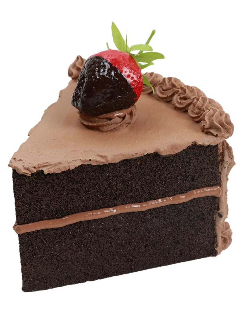 DISPLAY FAKE FOODS DISPLAY FOOD-CHOCOLATE CAKE SLICE