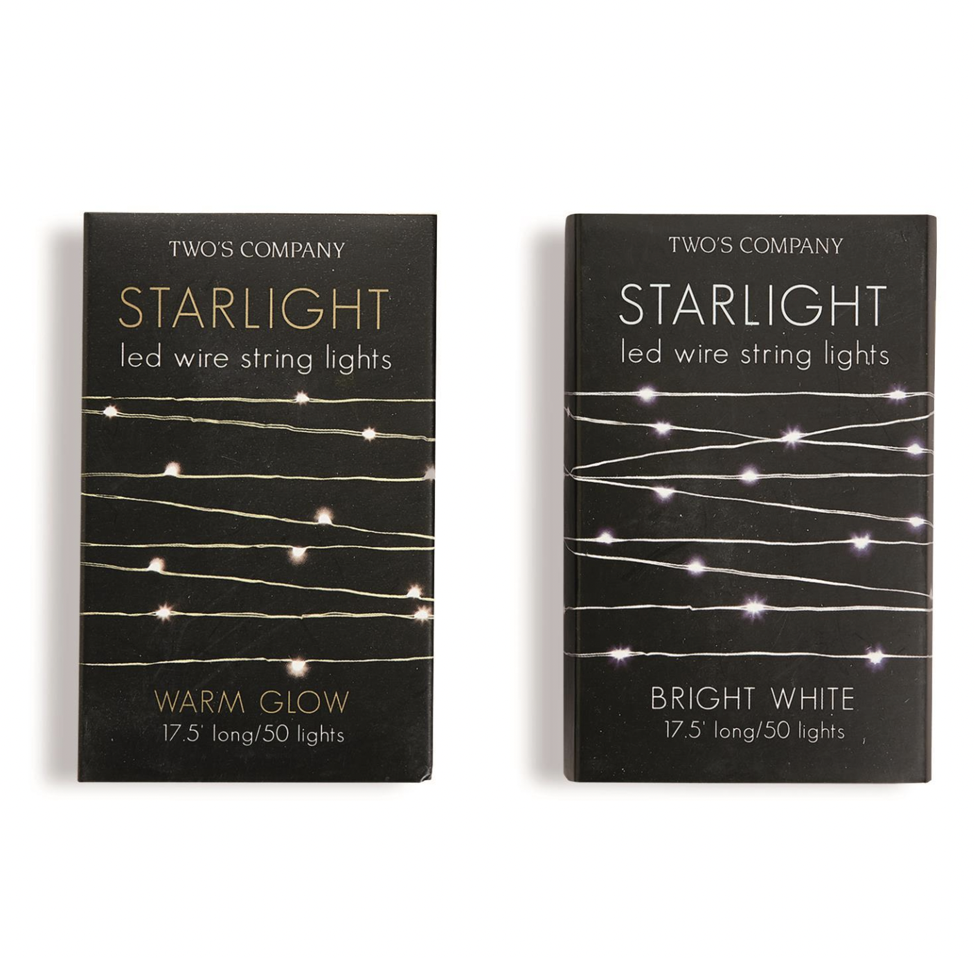 TWO'S COMPANY STARLIGHT LED WIRE STRING LIGHTS