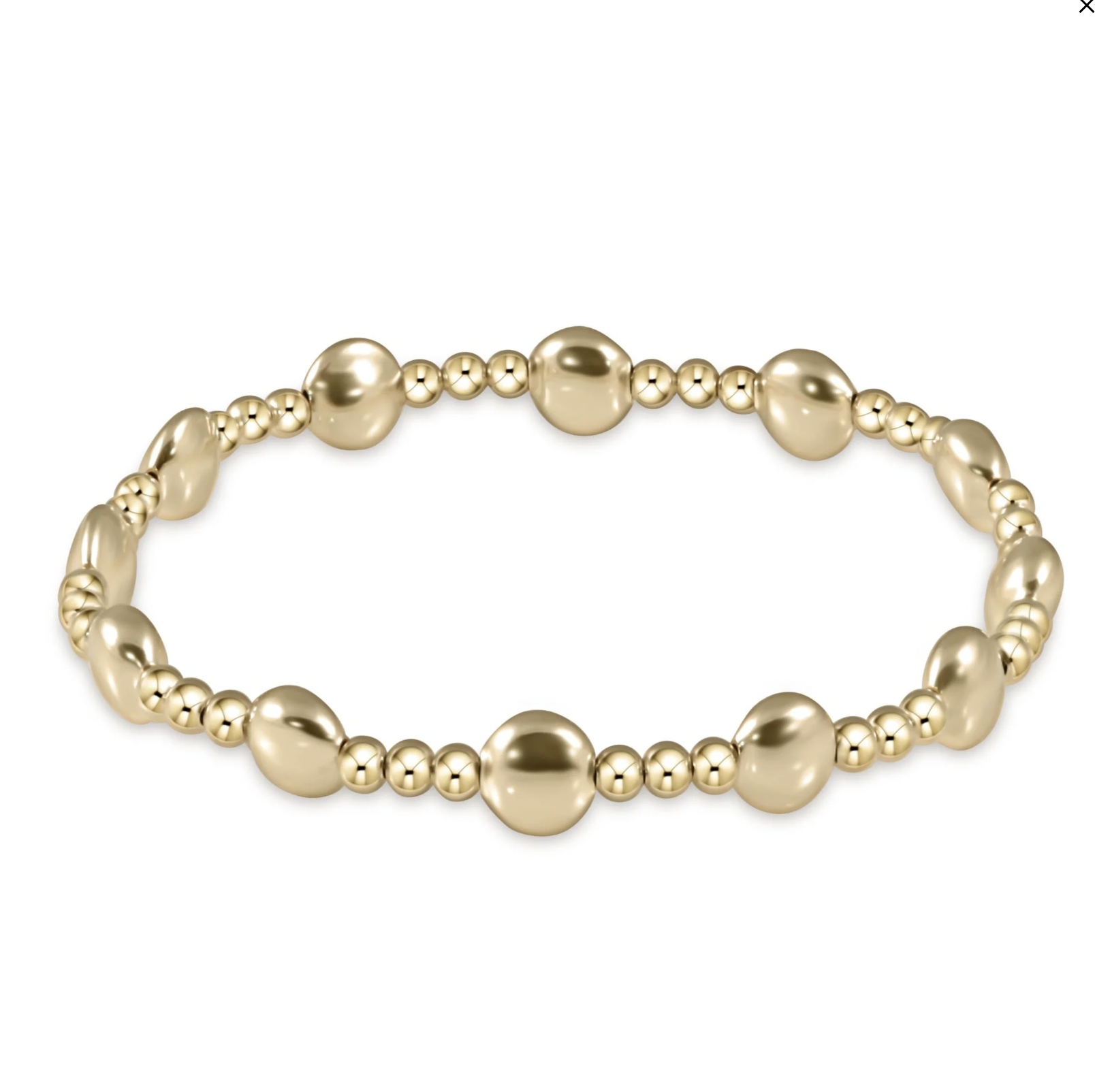 Enewton Extends Classic Joy Pattern Bead Bracelet - Gold 6mm