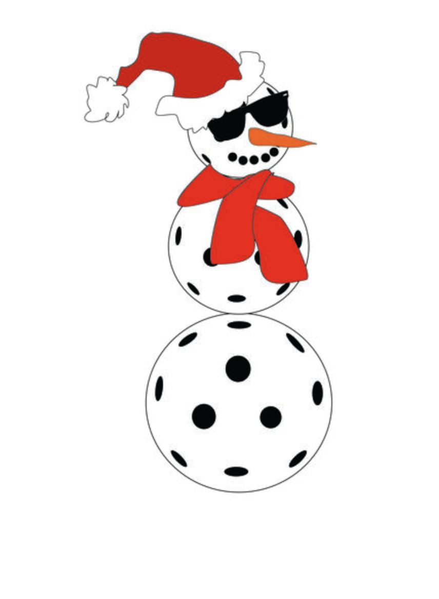 GET SASSYS PICKLEBALL SNOWMAN TOWEL GET SASSYS PICKLEBALL SNOWMAN TOWEL