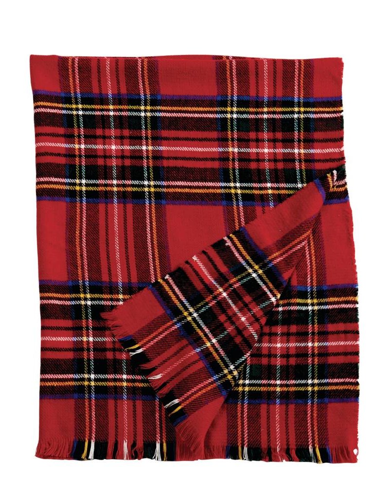 MUD PIE TARTAN BLANKET