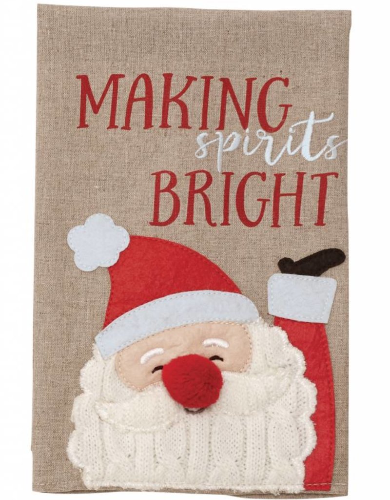 MUD PIE SANTA CLAUS LANE TOWEL