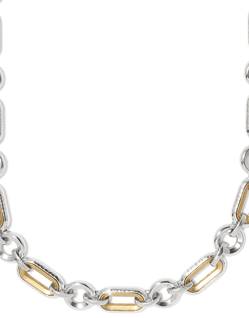 BRIGHTON MEDICI LINK TWO TONE NECKLACE