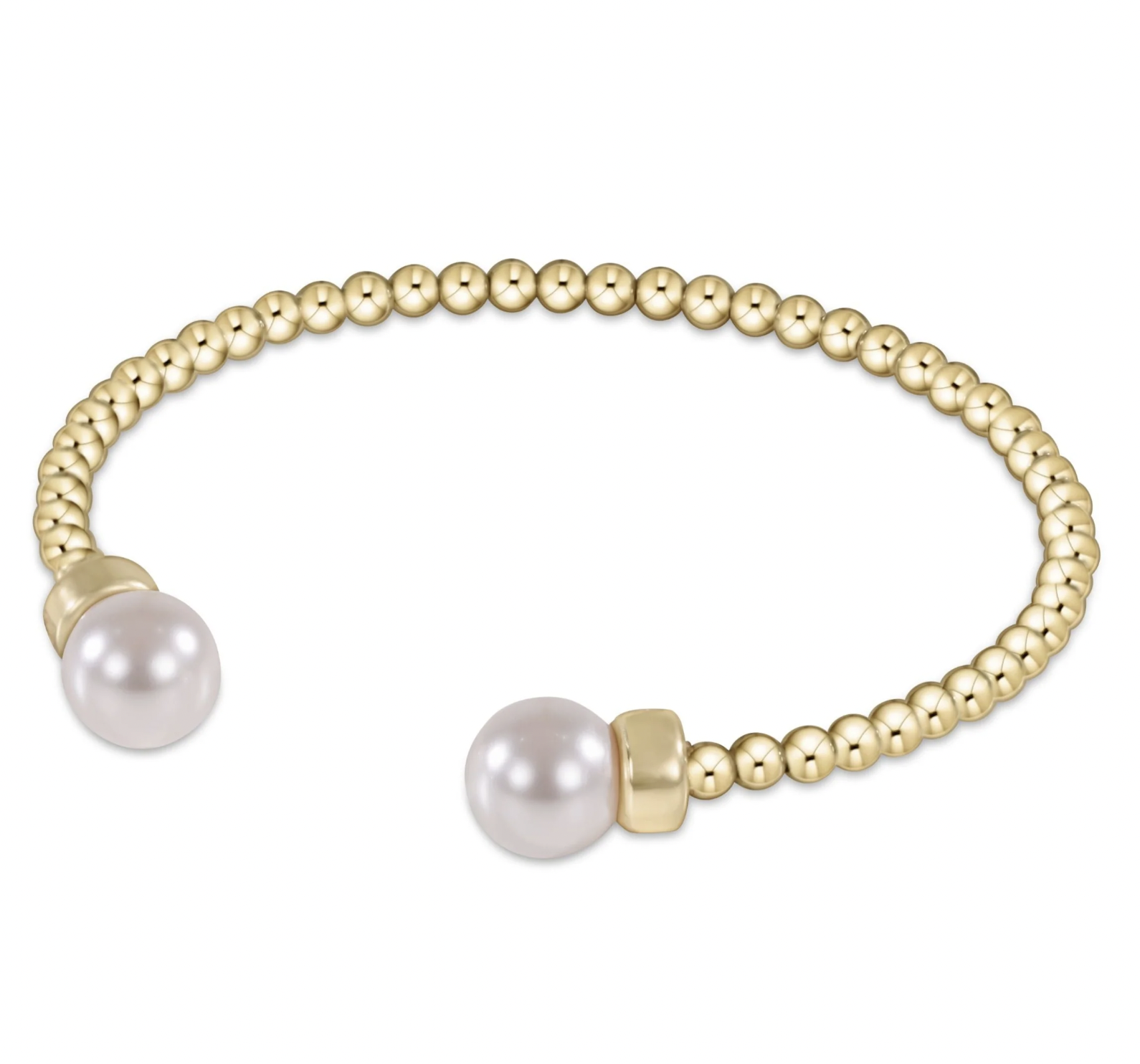 ENEWTON Classic Gold 3mm Bead Cuff - Pearl