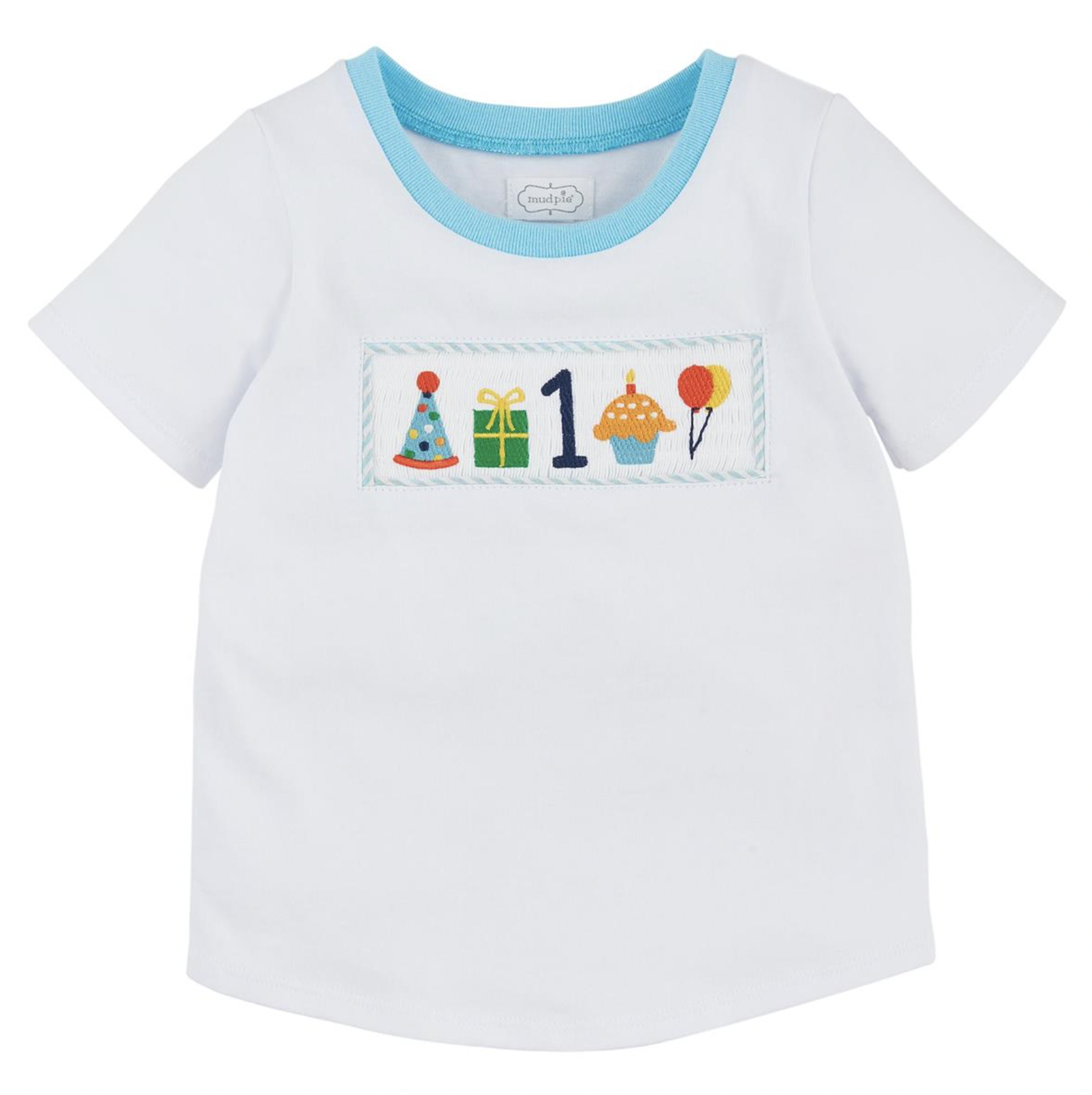 MUD PIE BIRTHDAY BOY SMOCKED ONE TEE