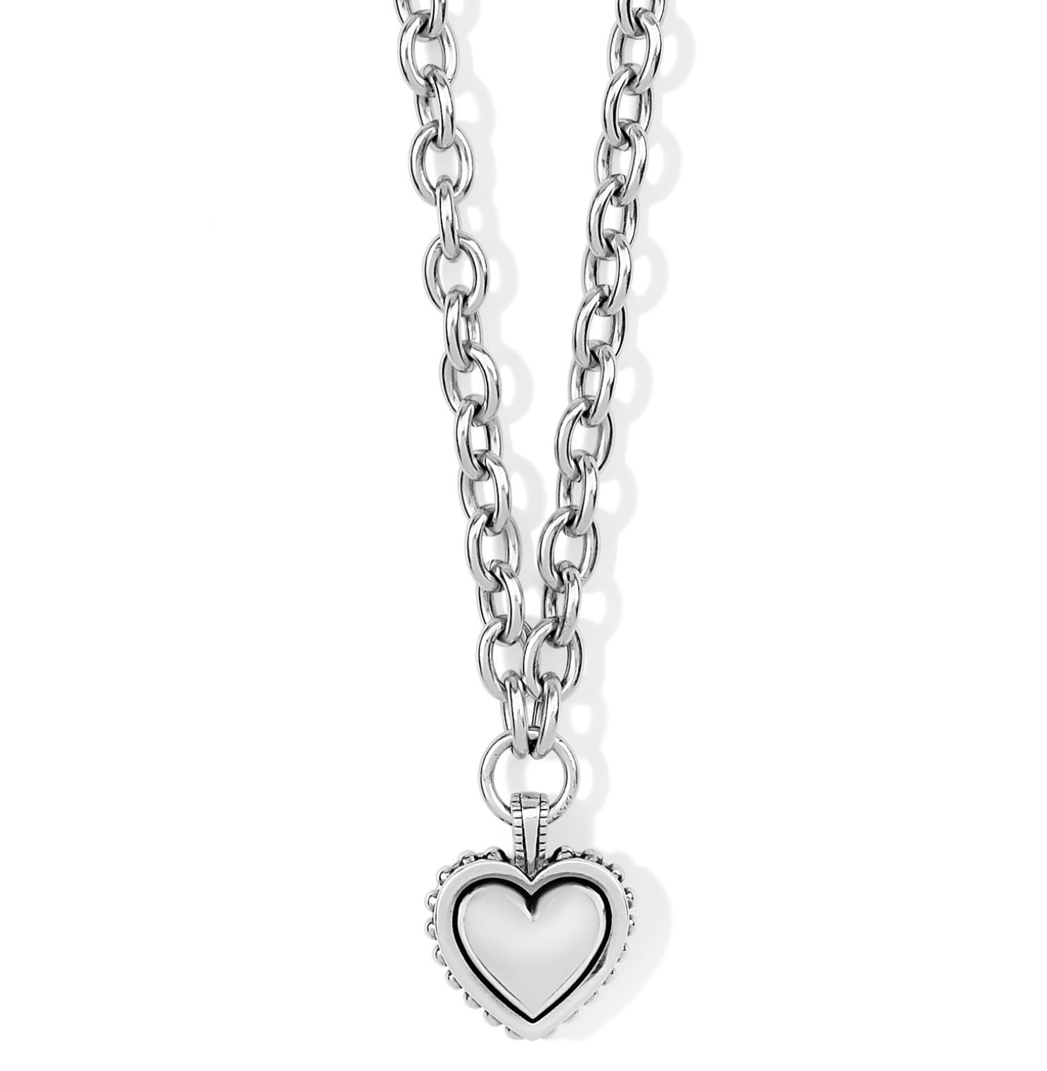 BRIGHTON PRETTY TOUGH BOLD HEART NECKLACE