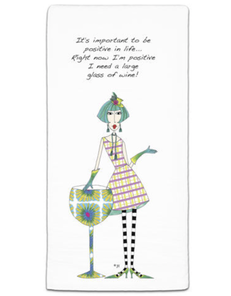 CJ BELLA CO IT'S IMPORTANT TO BE POSITIVE TOWEL
