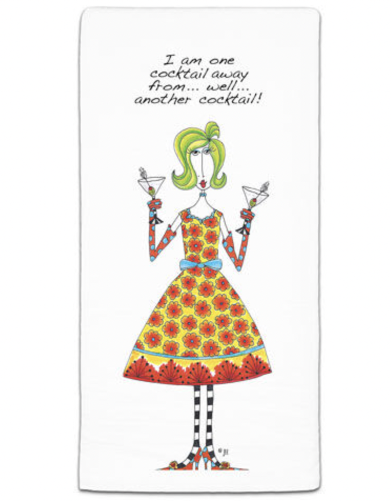 CJ BELLA CO I AM ONE COCKTAIL AWAY TOWEL