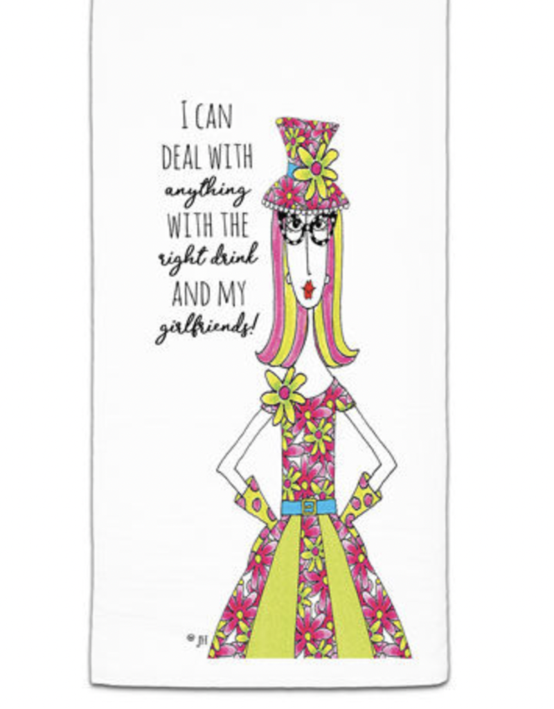 CJ BELLA CO I CAN DEAL WITH ANYTHING TOWEL