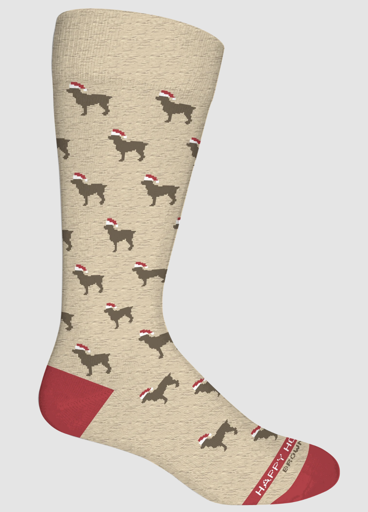 BROWN DOG HOSIERY HOWLIDAYS-OATMEAL HEATHER BROWN DOG HOSIERY HOWLIDAYS-OATMEAL HEATHER