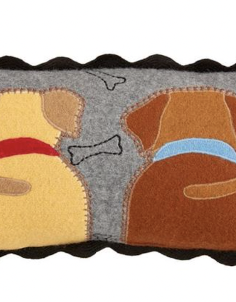 MUD PIE MINI DOG FELTED PILLOWS