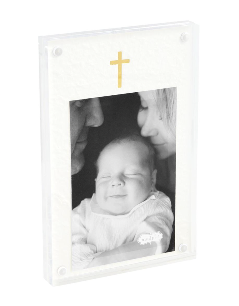 MUD PIE CROSS ACRYLIC FRAME