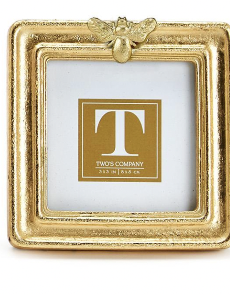 TWO'S COMPANY GOLDEN BEE PHOTO FRAMES