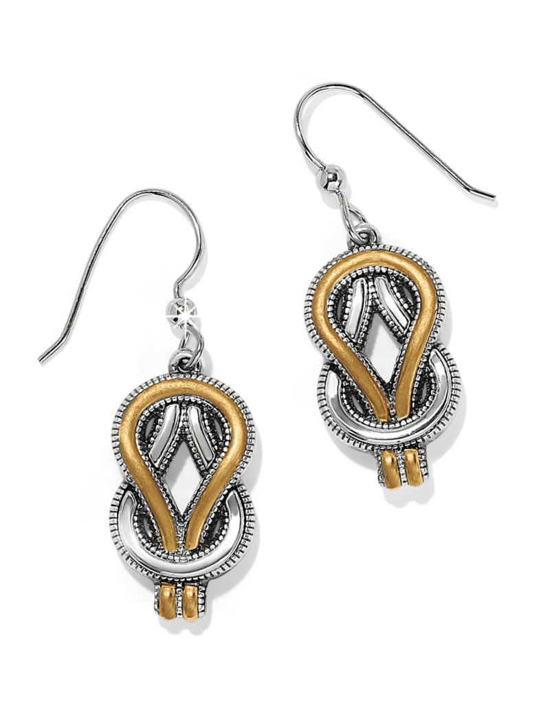 BRIGHTON Interlok Harmony Two Tone French Wire Earrings