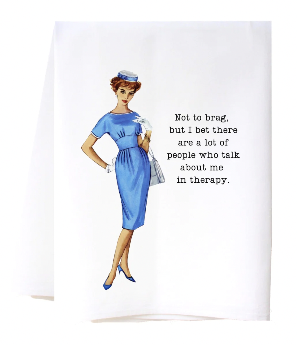 CORA & PATE NOT TO BRAG FLOUR SACK TOWEL