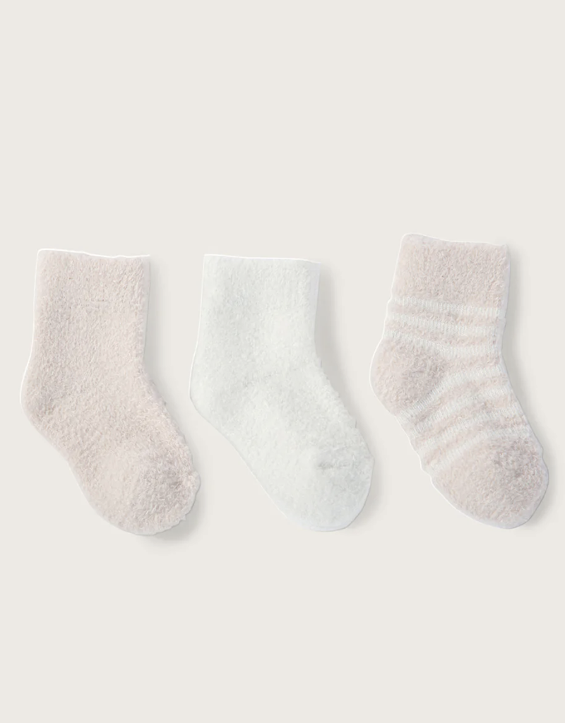 BAREFOOT DREAMS CozyChic Lite® Infant Sock Set-Pink Pearl