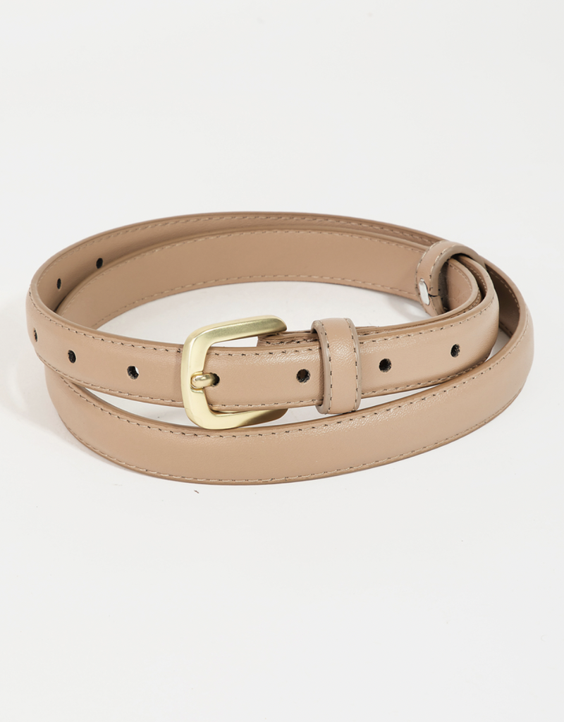 FAME ACCESSORIES RONIN THIN FAUX LEATHER BELT
