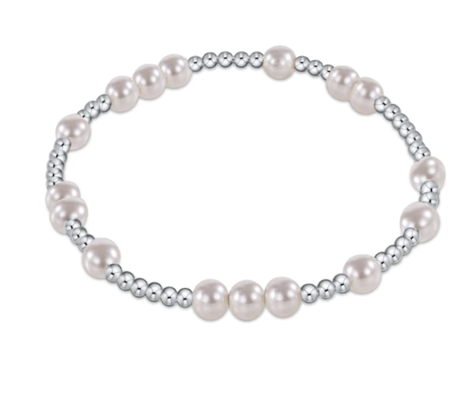 ENEWTON Hope Unwritten Sterling 5mm Bead Bracelet - Pearl