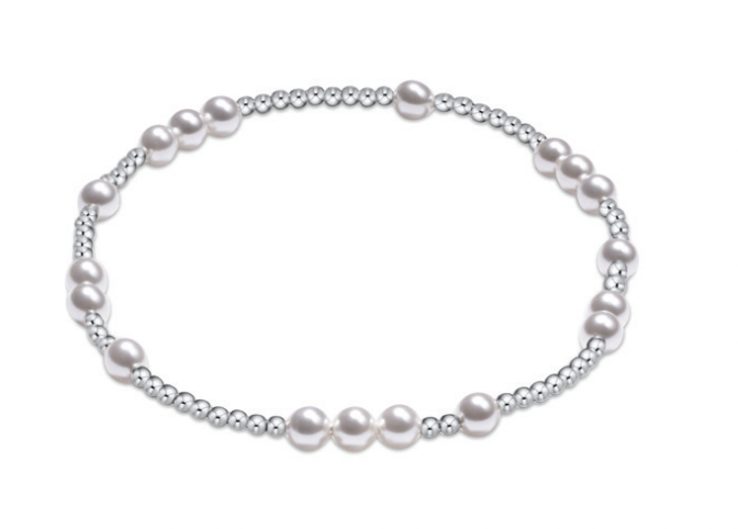 ENEWTON Hope Unwritten Sterling 4mm Bead Bracelet - Pearl