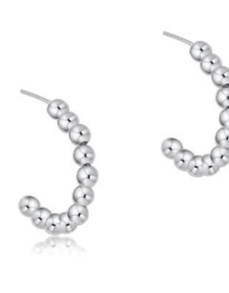 ENEWTON BEADED CLASSIC 1" POST HOOP - 3MM STERLING