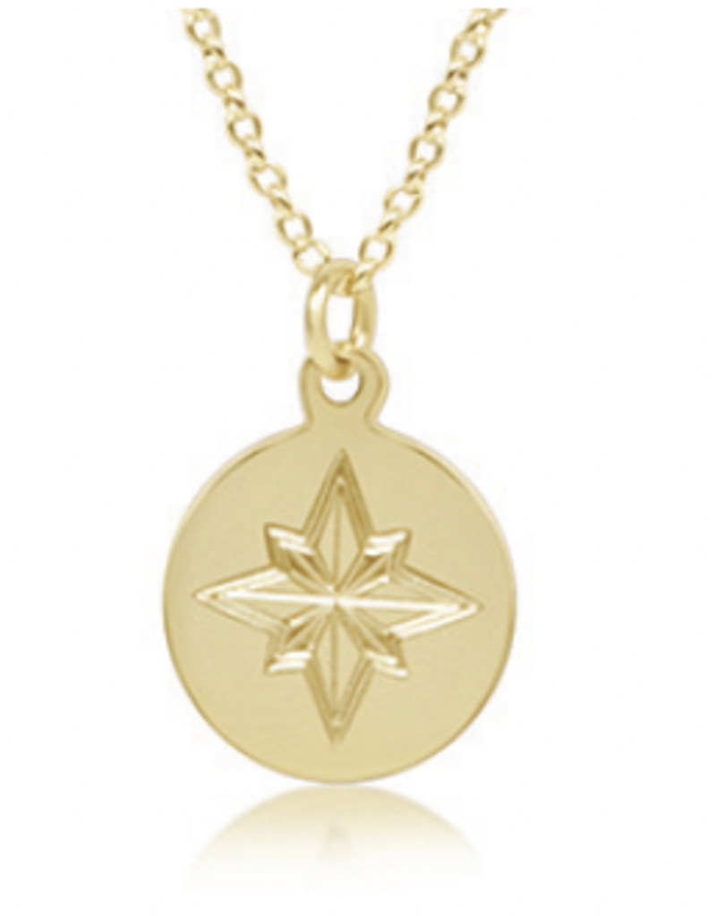 ENEWTON 16" NECKLACE GOLD - DIRECTION GOLD DISC-DISCONTINUED