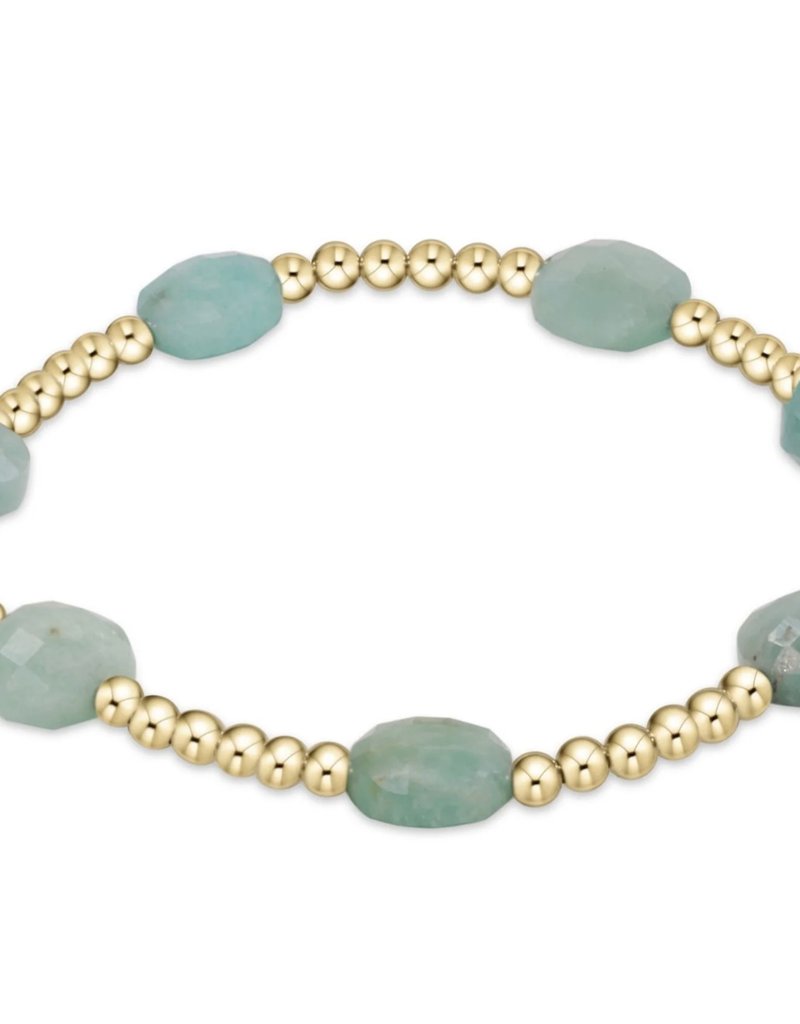 ENEWTON ADMIRE GOLD 3MM BEAD BRACELET-AMAZONITE