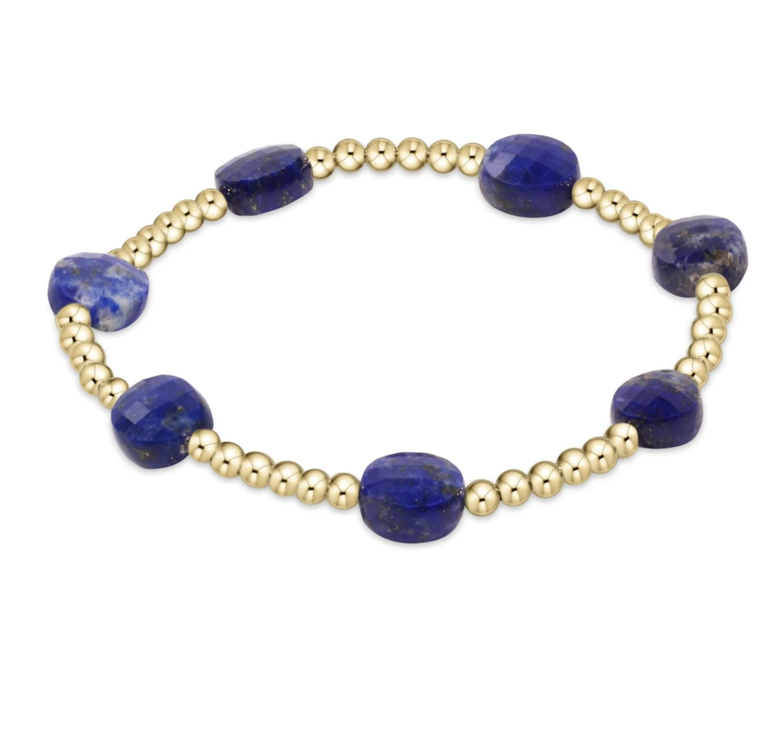 ENEWTON EXTENDS ADMIRE GOLD 3MM BEAD BRACELET-LAPIS