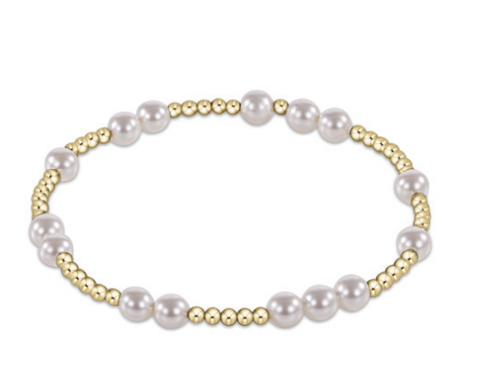 ENEWTON EXTENDS HOPE UNWRITTEN 5MM BEAD BRACELET - PEARL