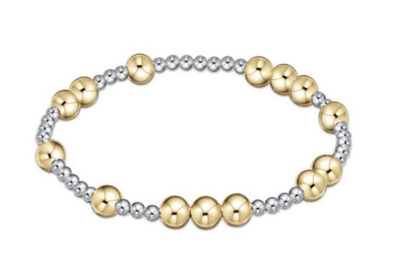 ENEWTON EXTENDS HOPE UNWRITTEN 6MM BEAD BRACELET - MIXED METAL