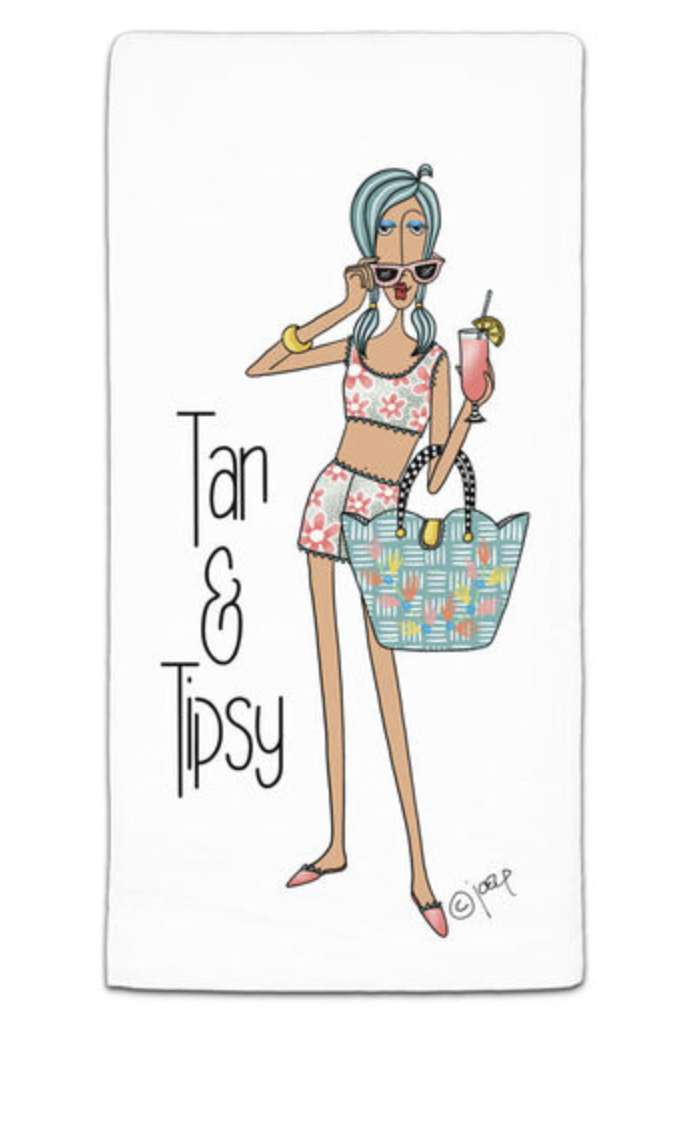 CJ BELLA CO TAN & TIPSY TOWEL