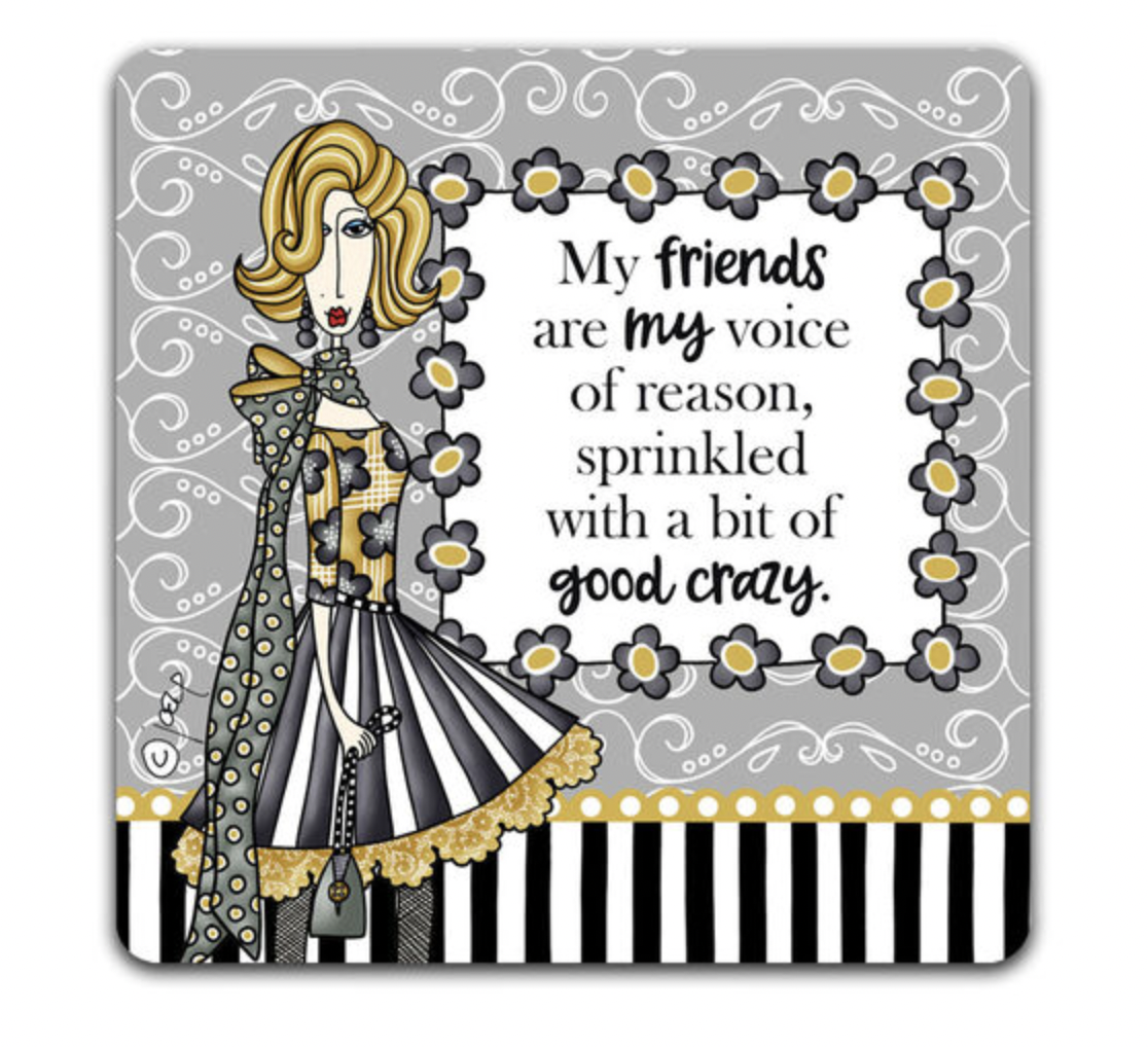 CJ BELLA CO DOLLY MAMA COASTERS MY FRIENDS VOICE