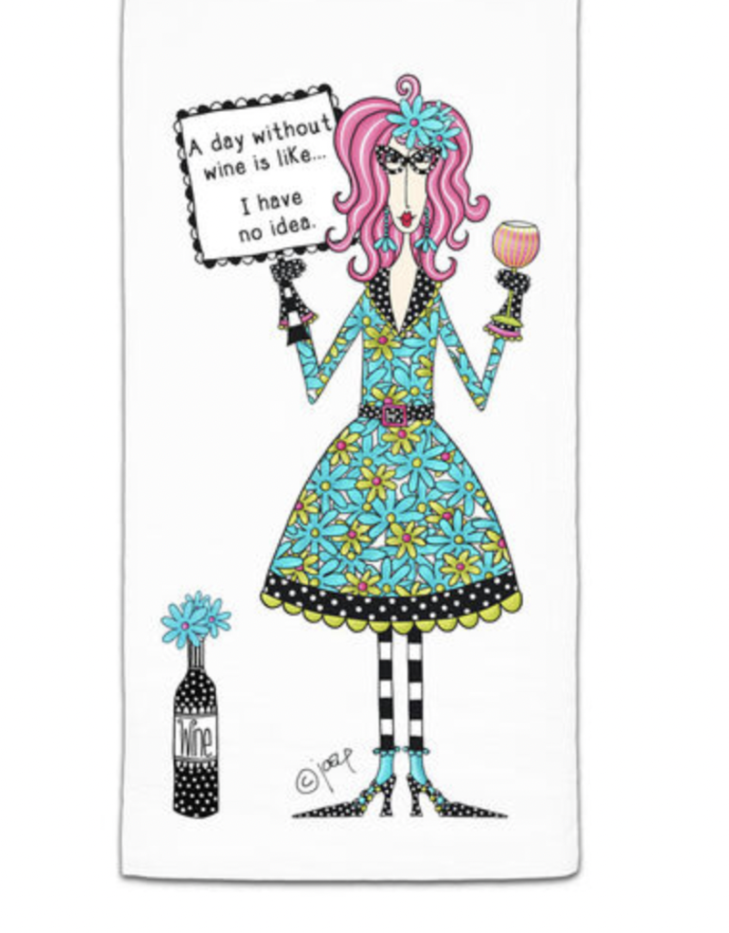 CJ BELLA CO A DAY WITHOUT WINE TOWEL