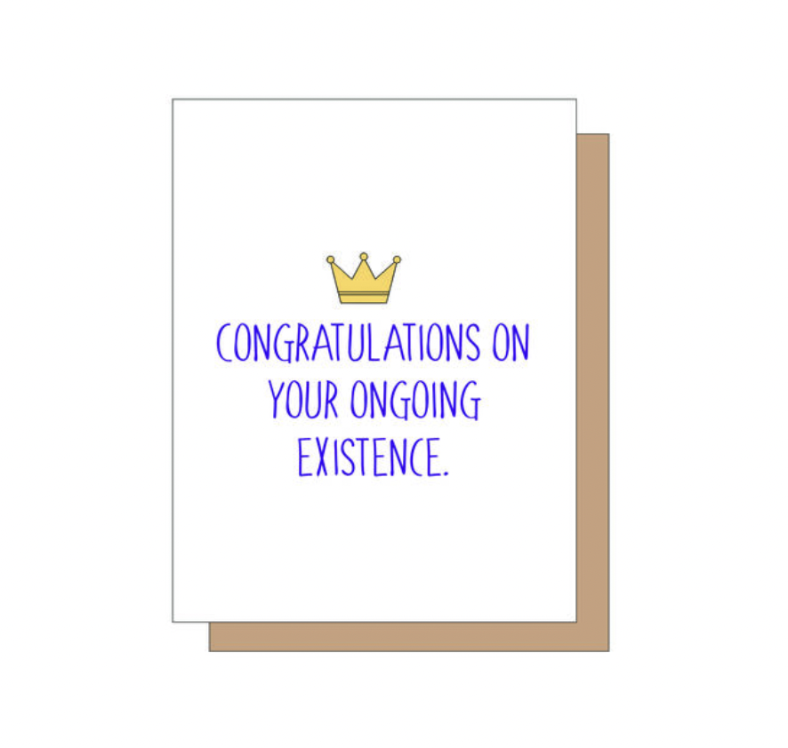 GET SASSYS CONGRATULATIONS ON EXISTENCE CARD
