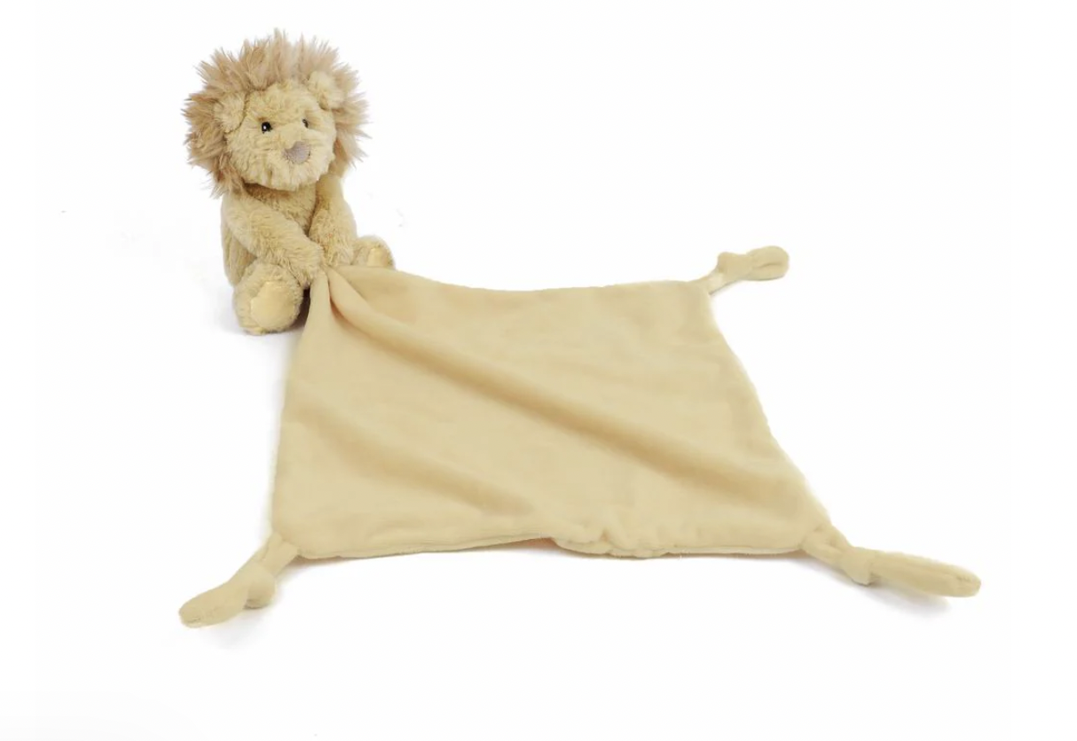 MON AMI GOLDIE LION KNOTTED SECURITY BLANKET