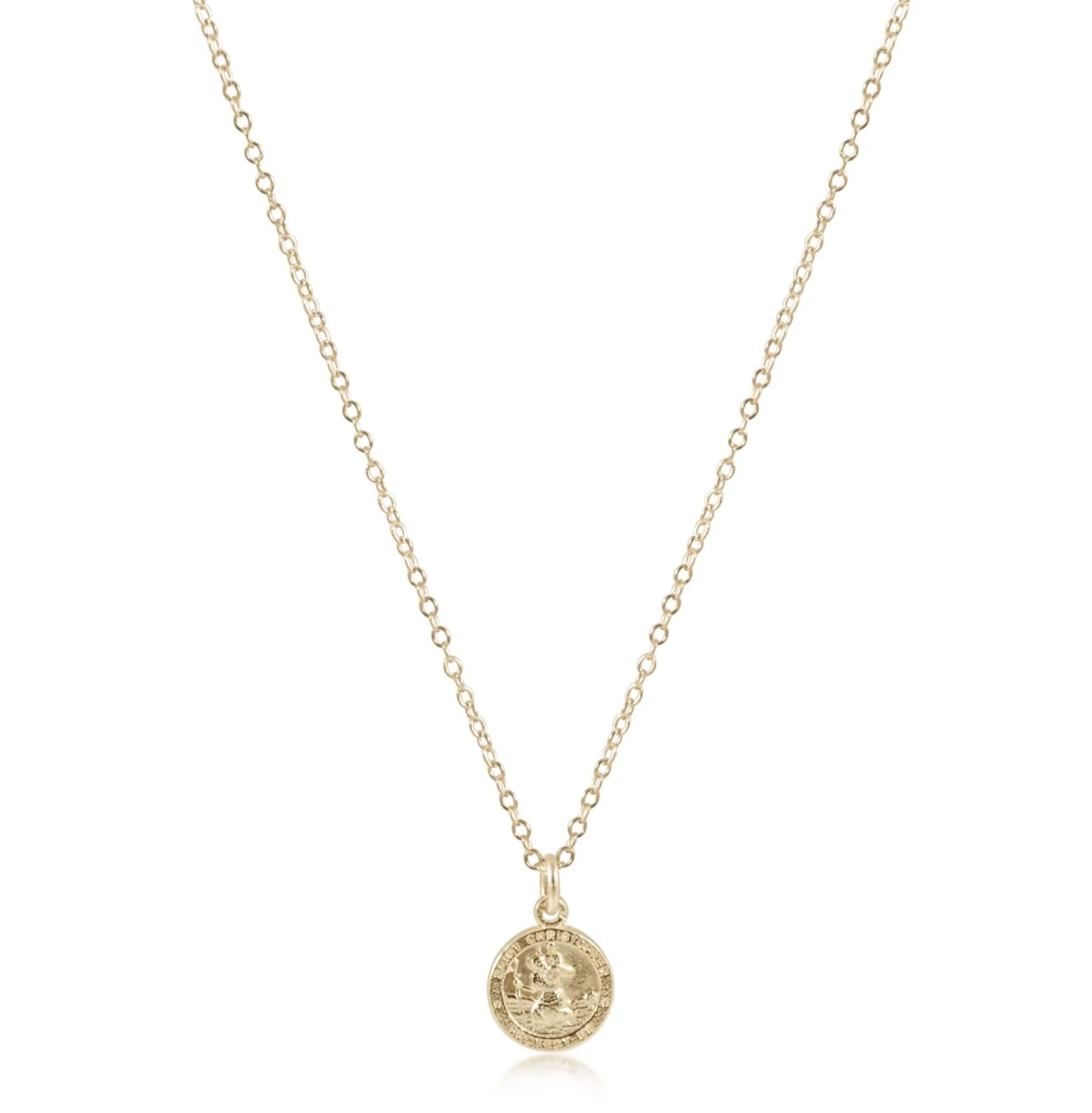 ENEWTON 16" NECKLACE GOLD-PROTECTION SMALL GOLD DISC