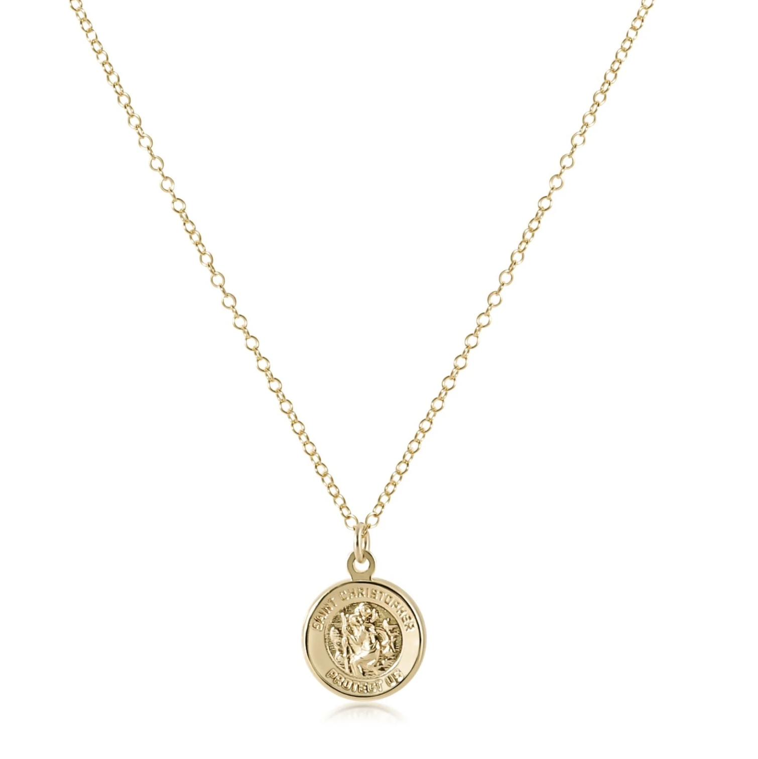 ENEWTON 16" NECKLACE GOLD- PROTECTION GOLD DISC