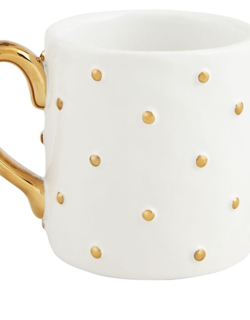 MUD PIE GOLD BEAD MUGS