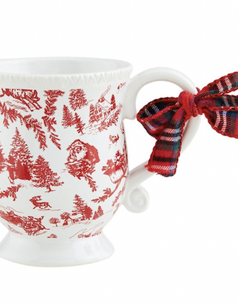 MUD PIE CHRISTMAS TOILE MUGS