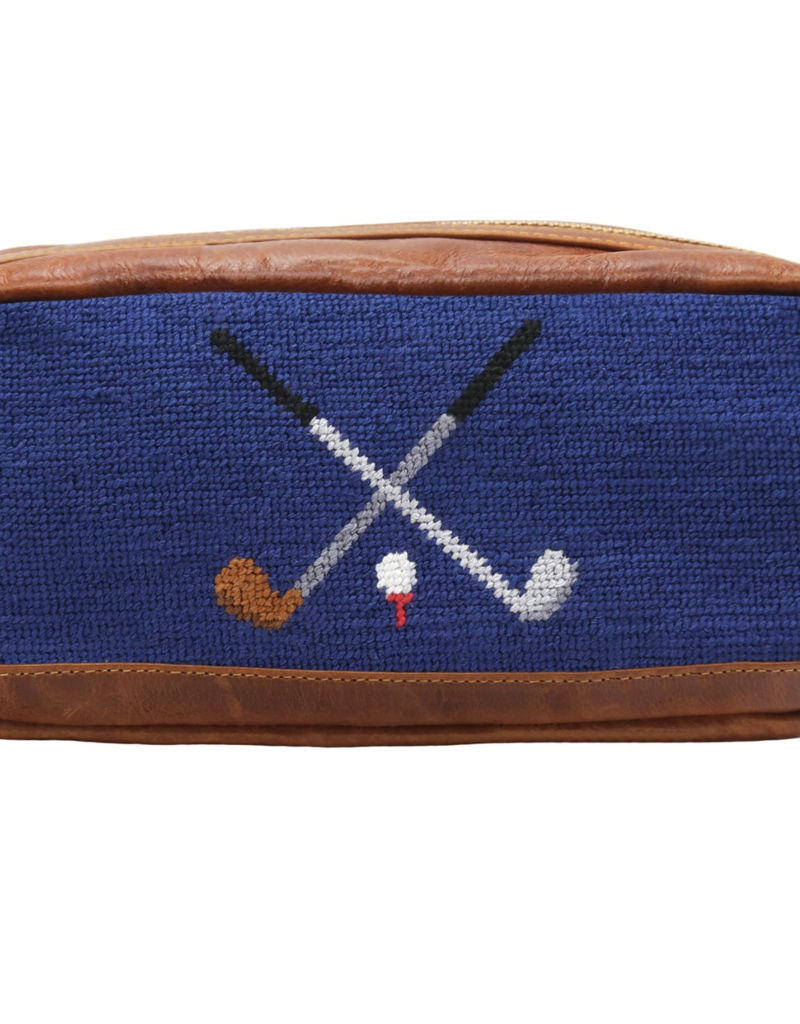 SMATHERS & BRANSON CROSSED CLUBS TOILETRY BAG
