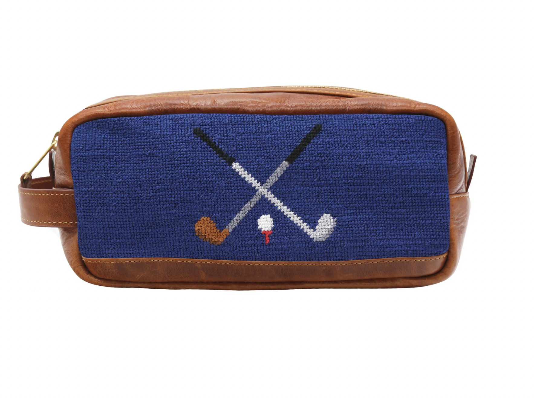 SMATHERS & BRANSON CROSSED CLUBS TOILETRY BAG