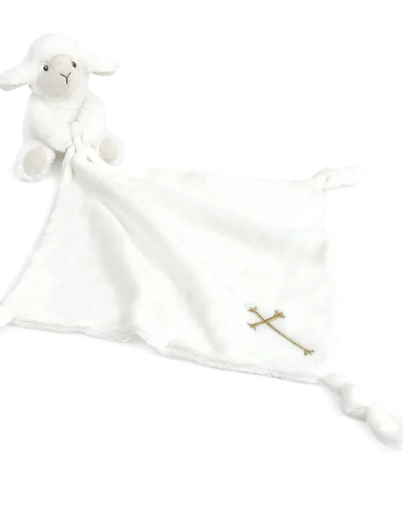 MON AMI RELIGIOUS LOYAL LAMB KNOTTED SECURITY BLANKIE