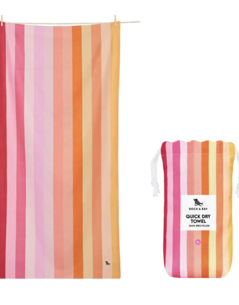 DOCK & BAY EXTRA LARGE QUICK DRY TOWELS-BRIGHT PRINTS 79"X35"