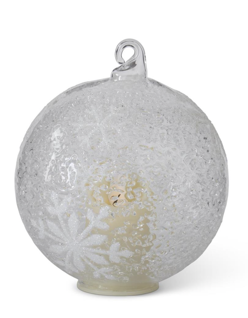 WHITE LED SNOWFLAKES ORNAMENTS W/TIMER
