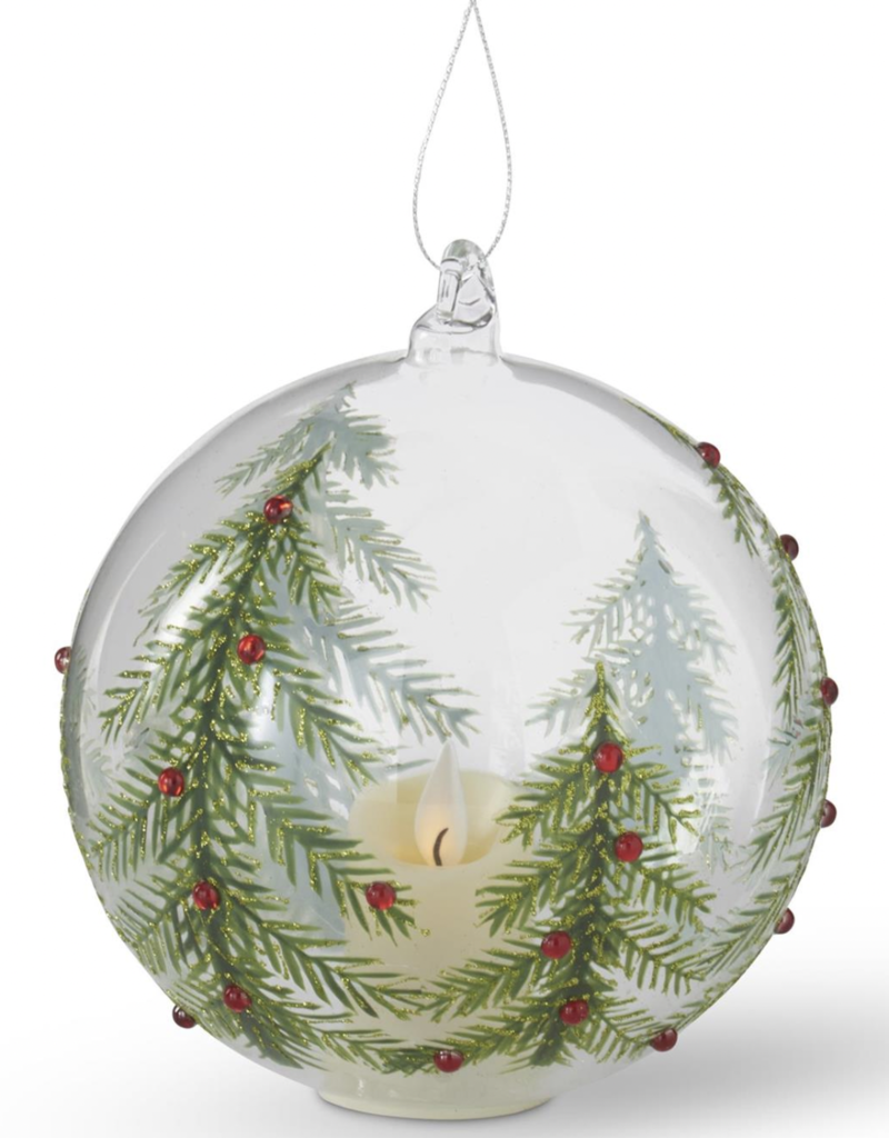 JEWELED CHRISTMAS LED ORNAMENTS W/TIMER